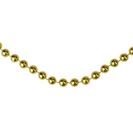 Northlight 33ft. Gold Shiny Round Beaded Christmas Garland
