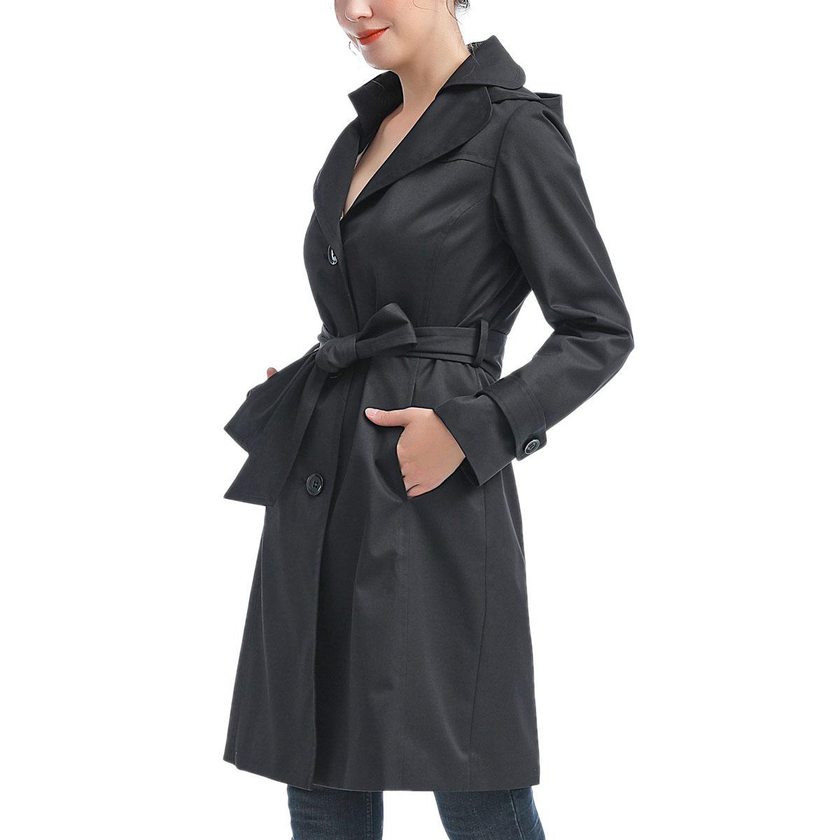 Womens BGSD Waterproof Belted Trench Coat