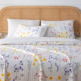 FreshFolds Marianne 3pc. Reversible Colorful Floral Quilt Set
