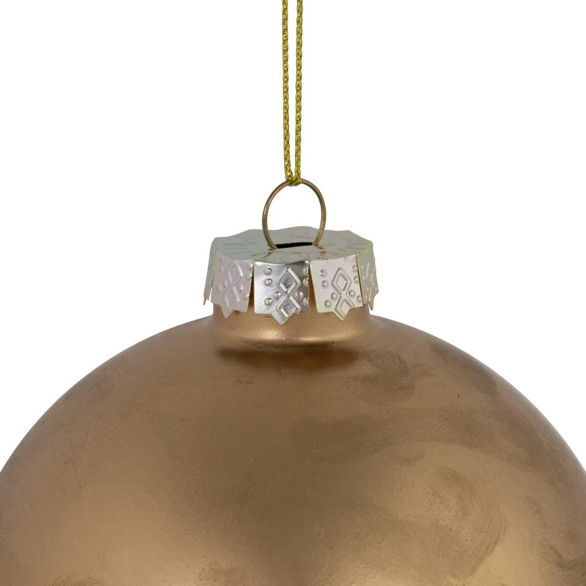 Northlight Seasonal 3.5in. Brushed Glass Ball Christmas Ornament
