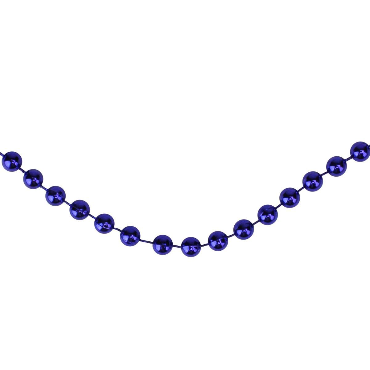 Northlight Seasonal Shiny Sapphire Beaded Christmas Garland