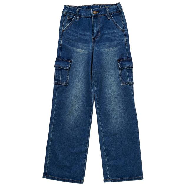 Girls (7-14) YMI® Wide Leg Cargo Jeans