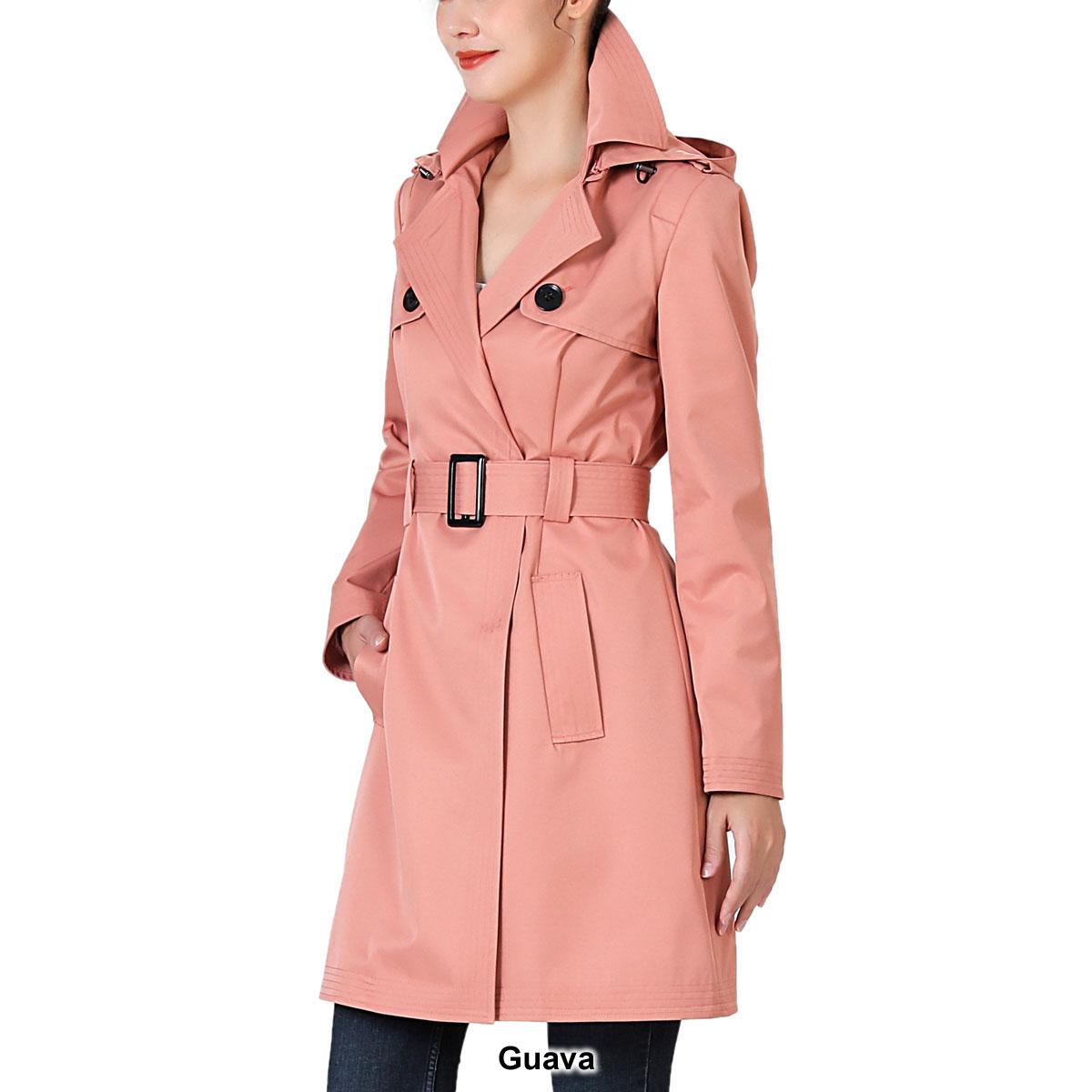 Womens BGSD Waterproof Hooded Trench Coat