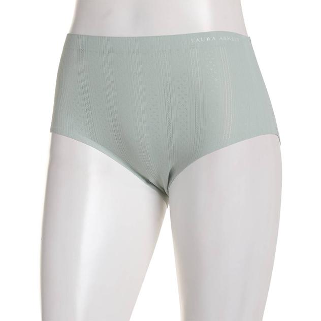 Womens Laura Ashley® Pointelle Laser Brief Panties - LS8350LM