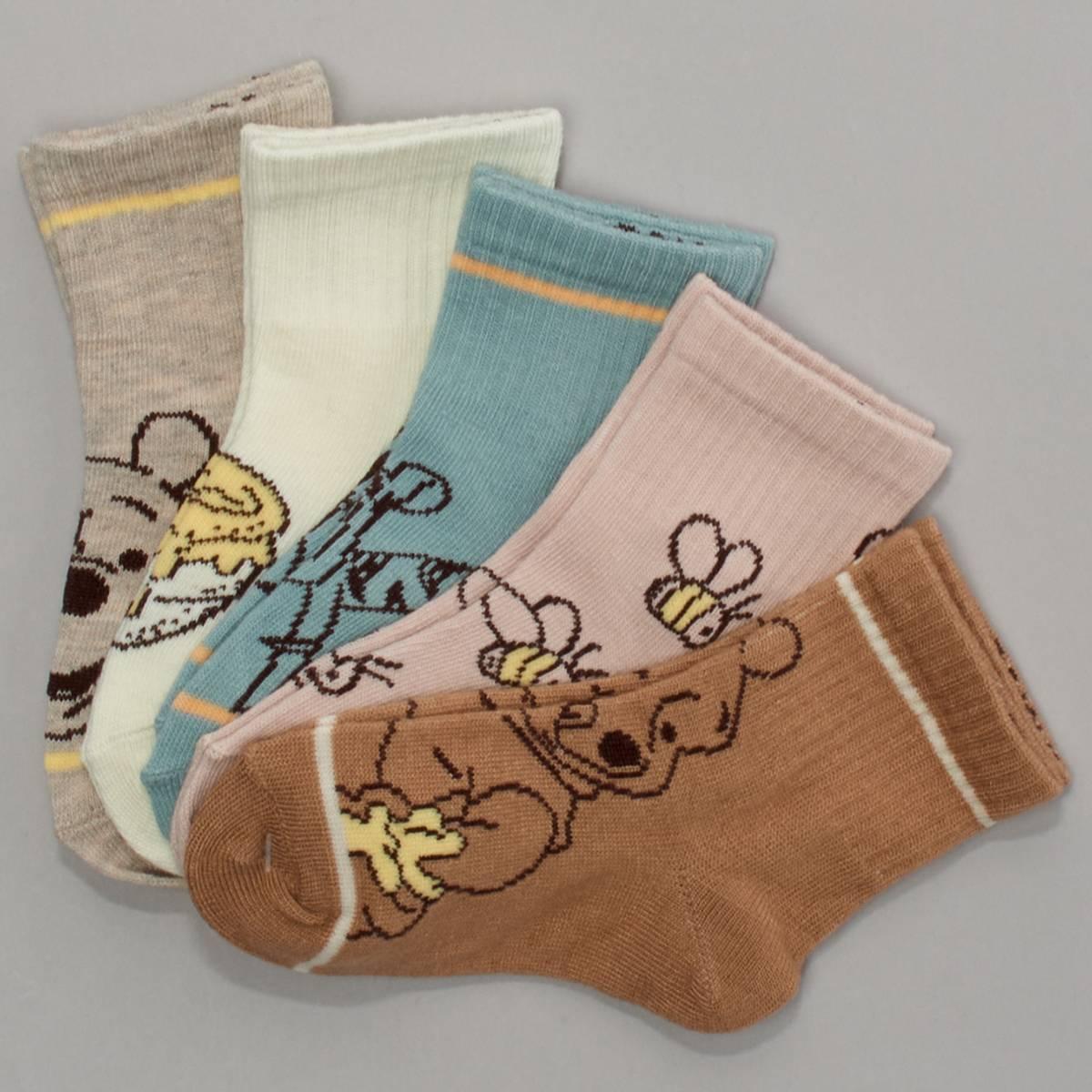 Toddler Boy Disney 5pk. Winnie The Pooh Crew Socks