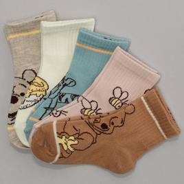 Toddler Boy Disney 5pk. Winnie The Pooh Crew Socks