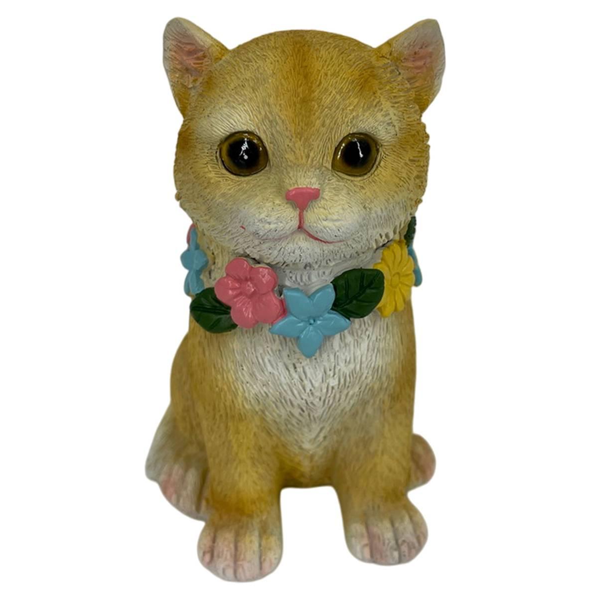 Cat with  Flower Collar