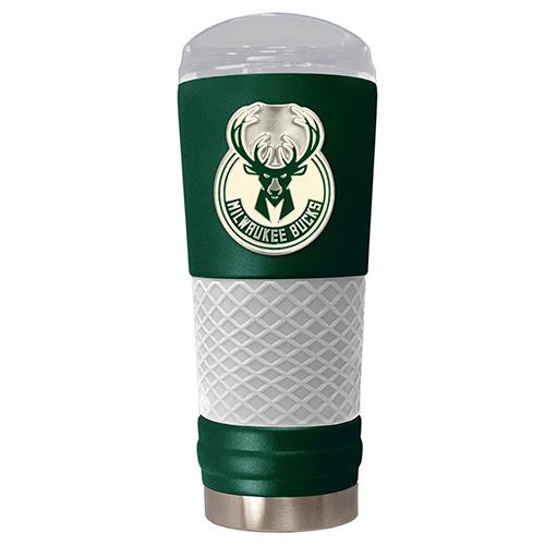 NBA Milwaukee Bucks DRAFT Powdered Coated Stainless Steel Tumbler