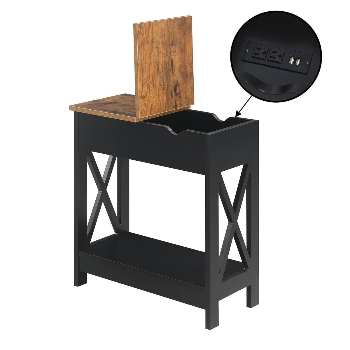 Convenience Concepts Oxford Flip Top End Table