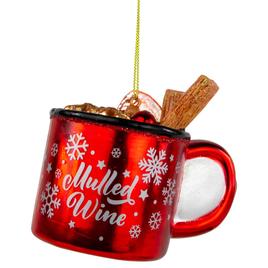 Northlight Seasonal 3.75in. Mulled Wine Glass Christmas Ornament
