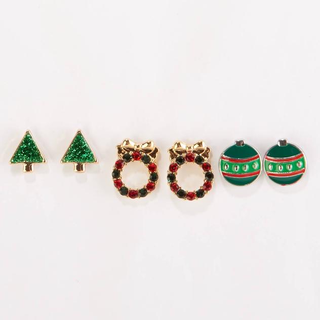 Christmas Stud Earrings Set