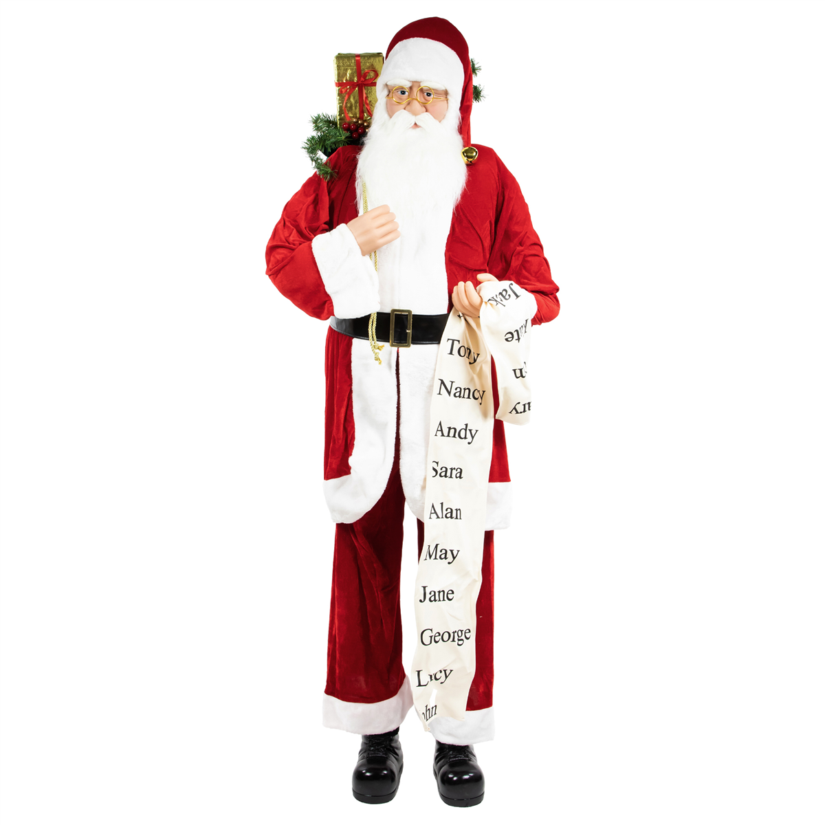 Northlight Santa Claus with Naughty or Nice List Christmas Figure