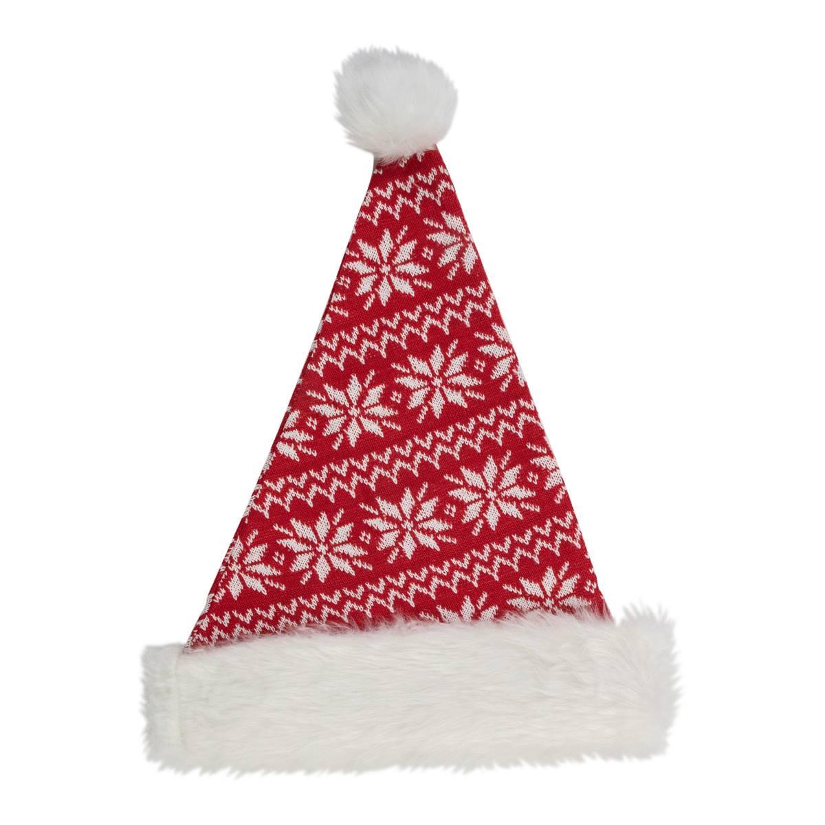 Northlight 17in. Nordic Cabin Lodge Santa Hat
