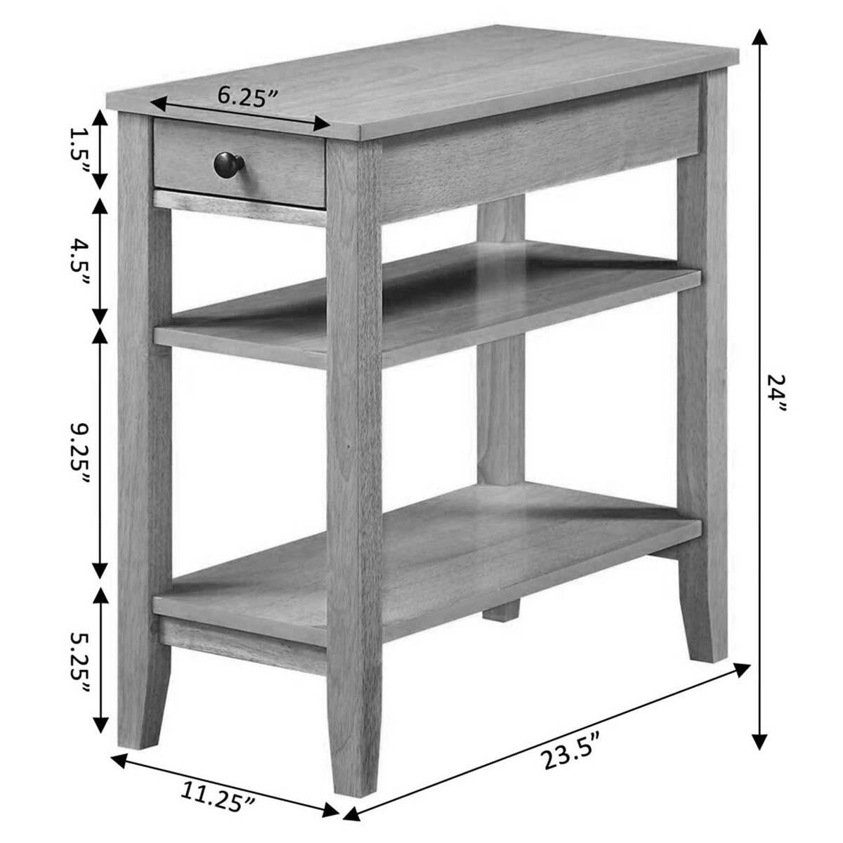 Convenience Concepts American Heritage Drawer End Table