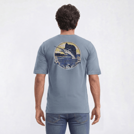 Mens IZOD® Airborne Fish Short Sleeve Tee