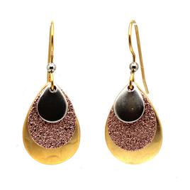 Silver Forest Mixed Metal Versatile Teardrop Earrings