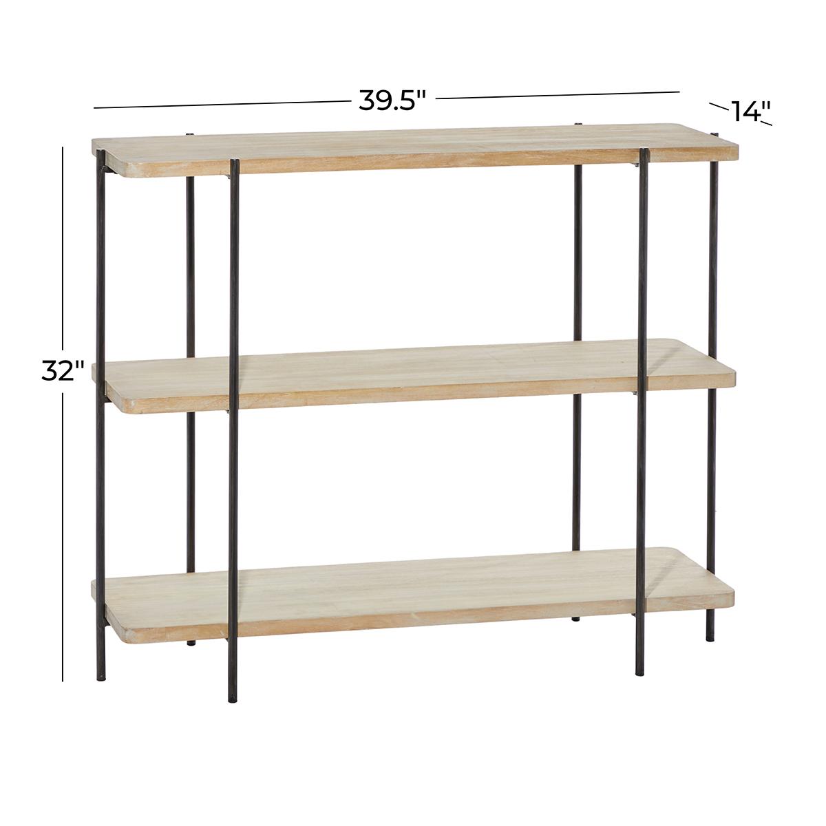 9th & Pike® Rectangular Wood 3-Tier Console Table