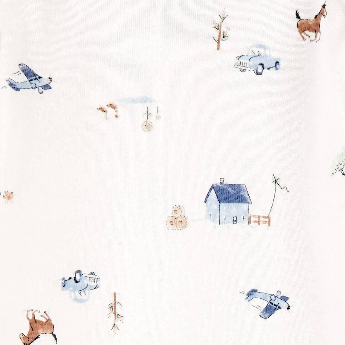 Baby Boy (Preemie-3M) Carter’s® 2pk. Wild & Free/Stripe Gowns