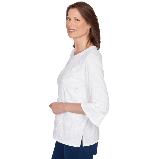Petite Alfred Dunner Mykonos Floral Medallion Blouse