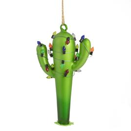 Northlight Seasonal 5.5in. Retro Light Cactus Christmas Ornament