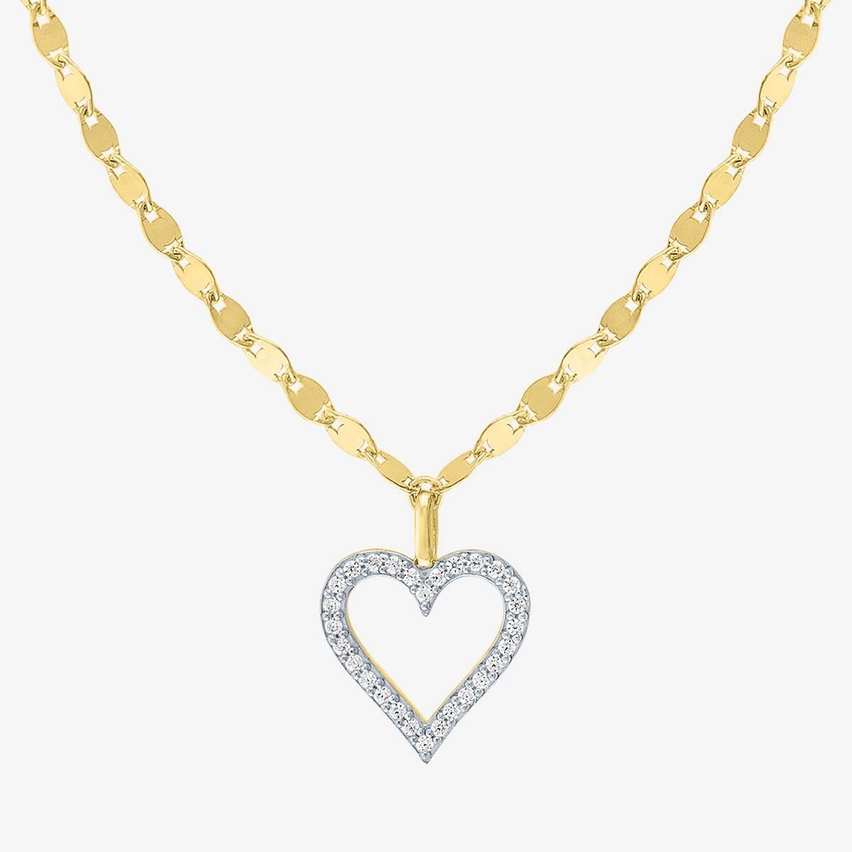 Nova Star(R) 1/10cttw. Lab Grown Diamond Heart Pendant