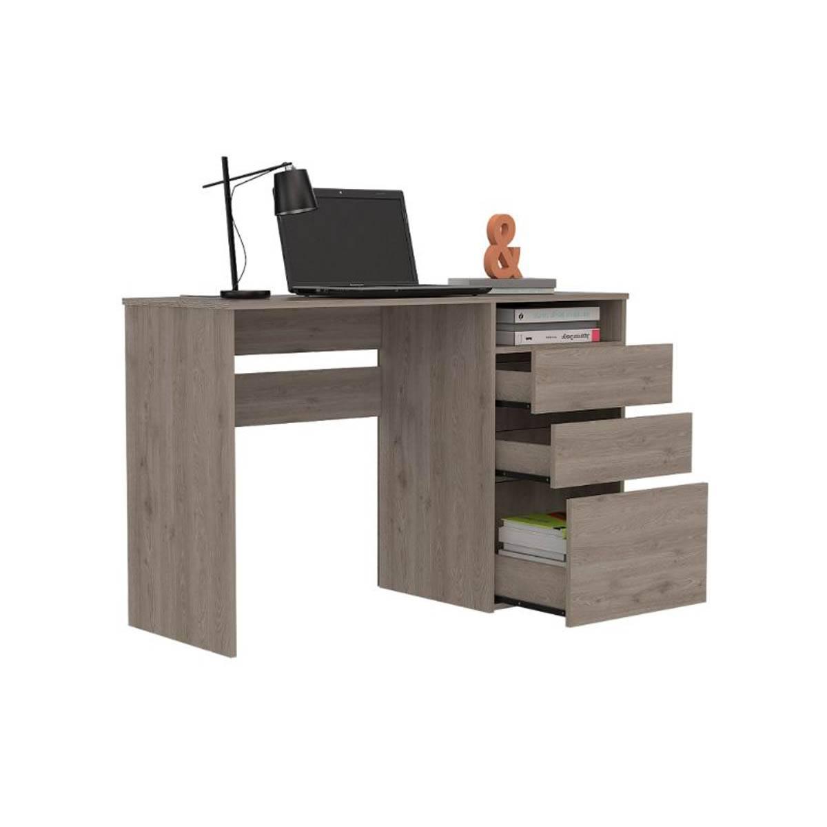FM FURNITURE Louisiana Computer Desk w/ 3 Drawers