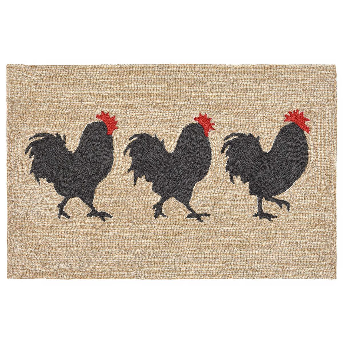 Liora Manne Frontporch Roosters Indoor/Outdoor Accent Rug