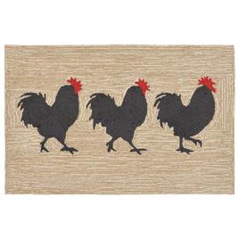 Liora Manne Frontporch Roosters Indoor/Outdoor Accent Rug