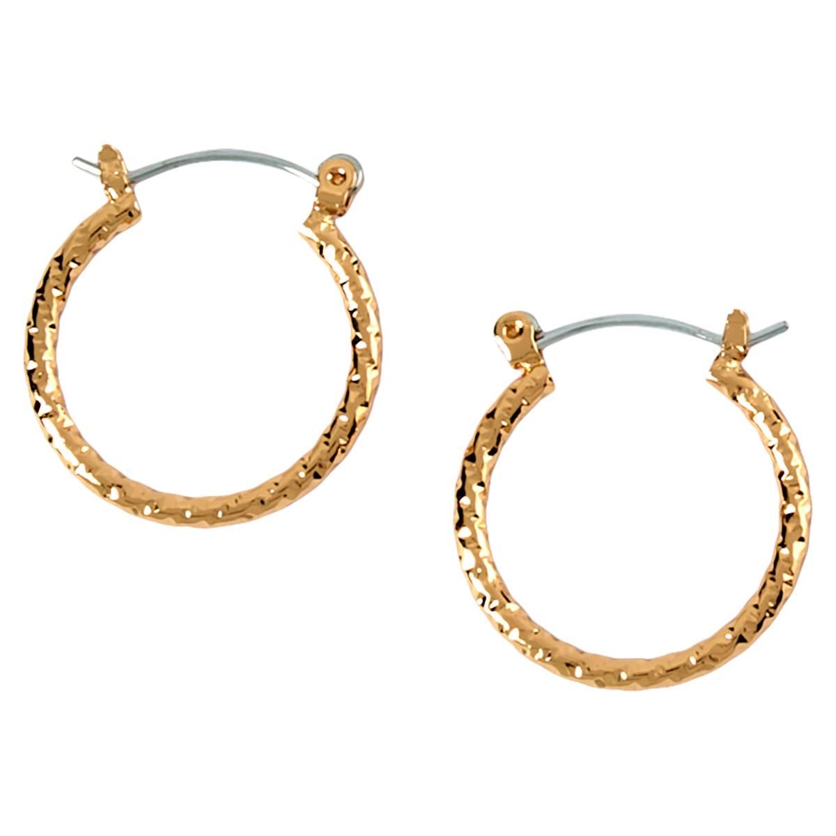 Design Collection Small Gold Polished Hoop Earrings