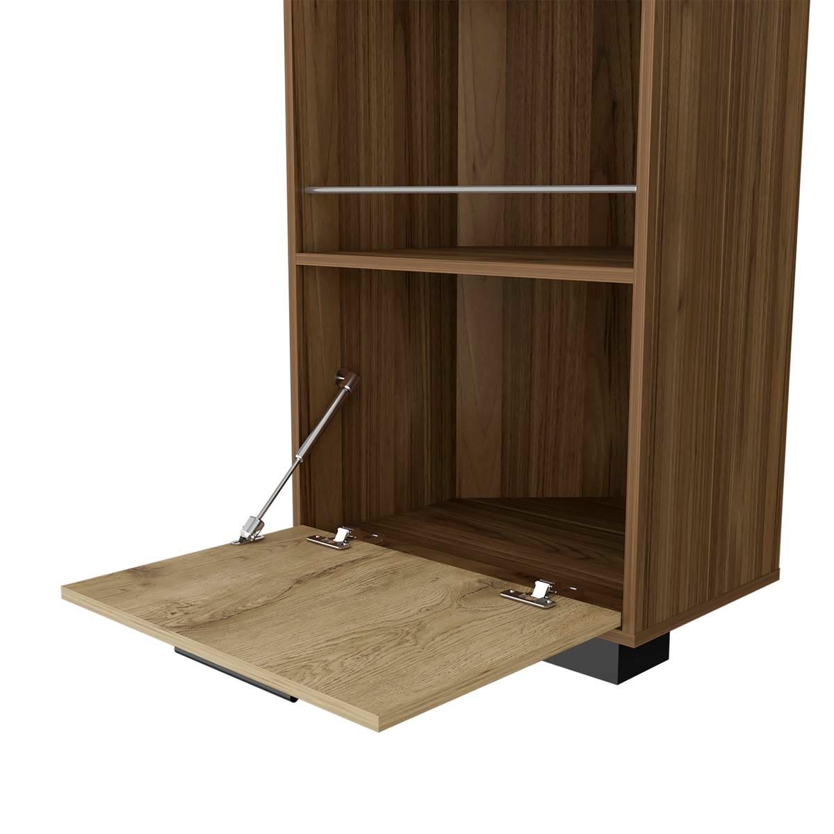 FM FURNITURE Aubree Mahagony Corner Bar Cabinet