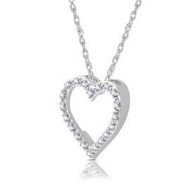 Nova Star® 1/10cttw. Lab Grown Diamond Heart Shape Pendant