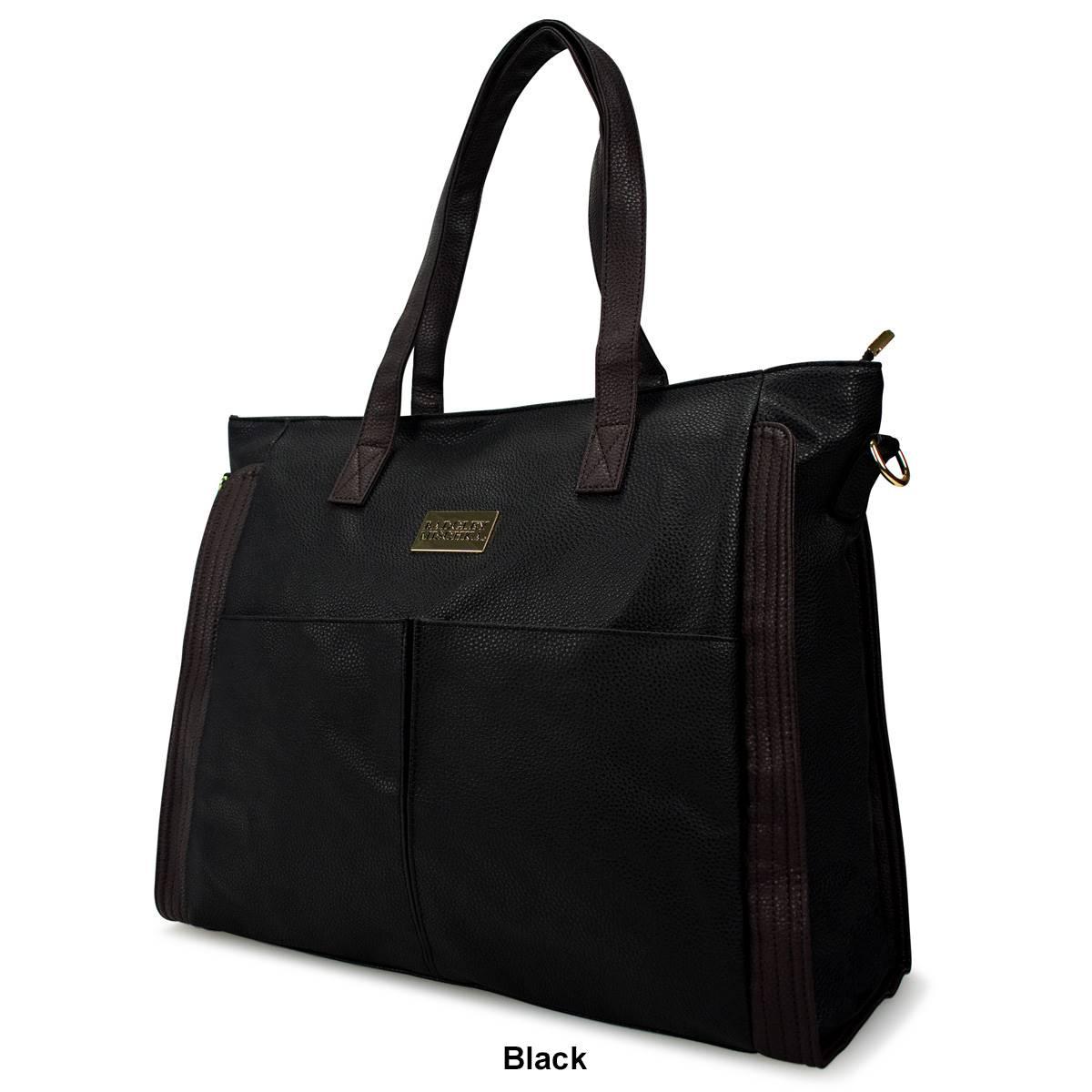 Badgley Mischka Rose Vegan Leather Travel Tote Weekender Bag