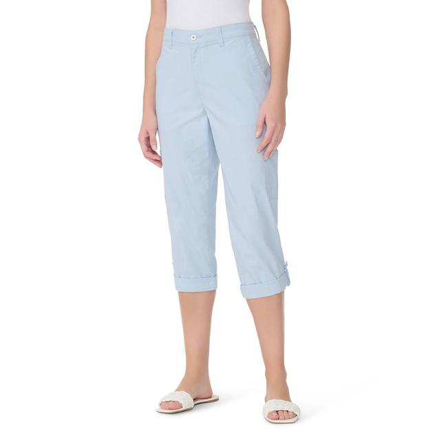 Womens Gloria Vanderbilt Morning Dew Cargo Capris w/ Flex Waist