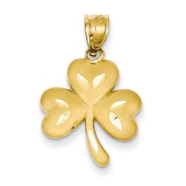 Gold Classics(tm) 14kt. Yellow Gold Shamrock Pendant