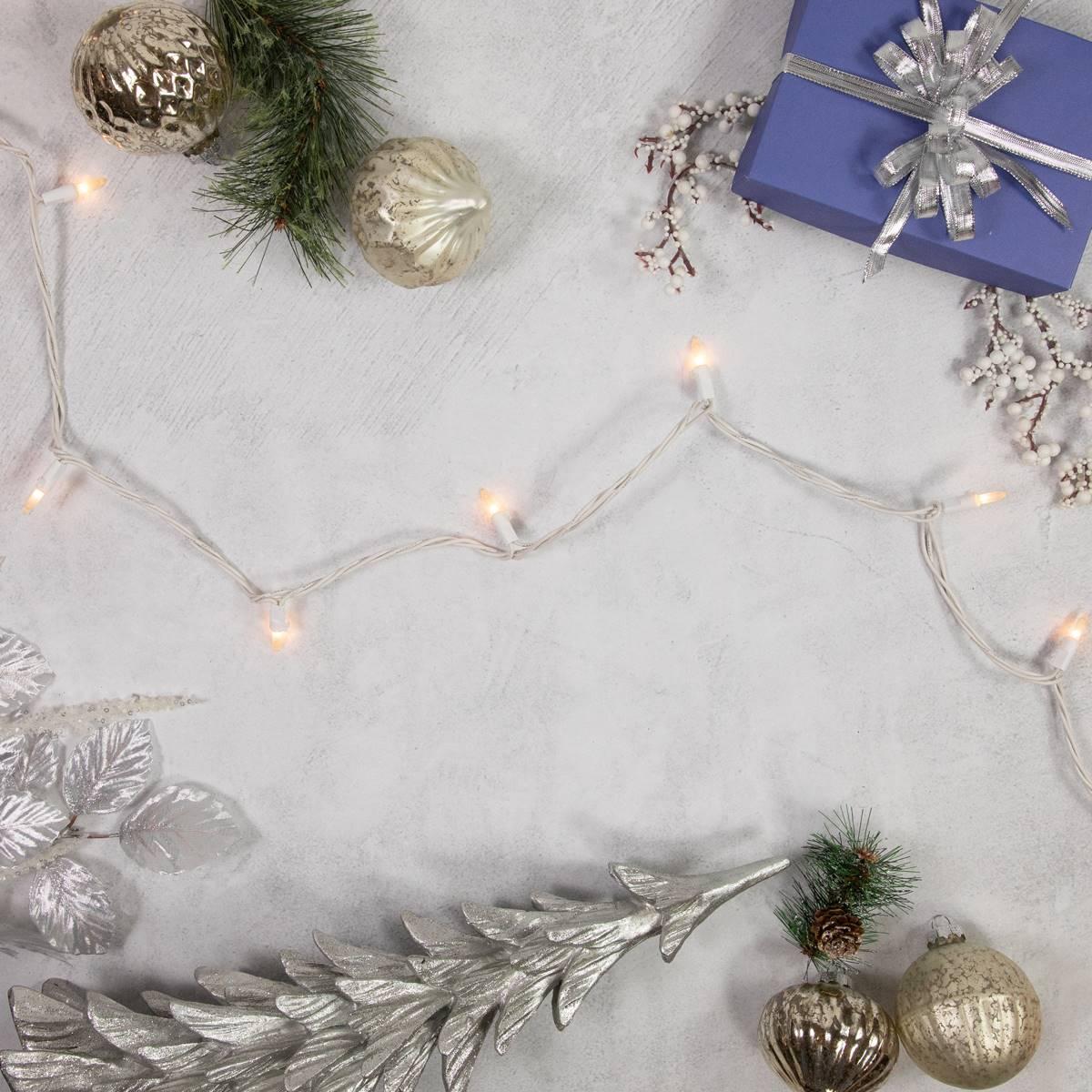 Northlight Seasonal 50.5ft. Frosted Clear Mini Christmas Lights