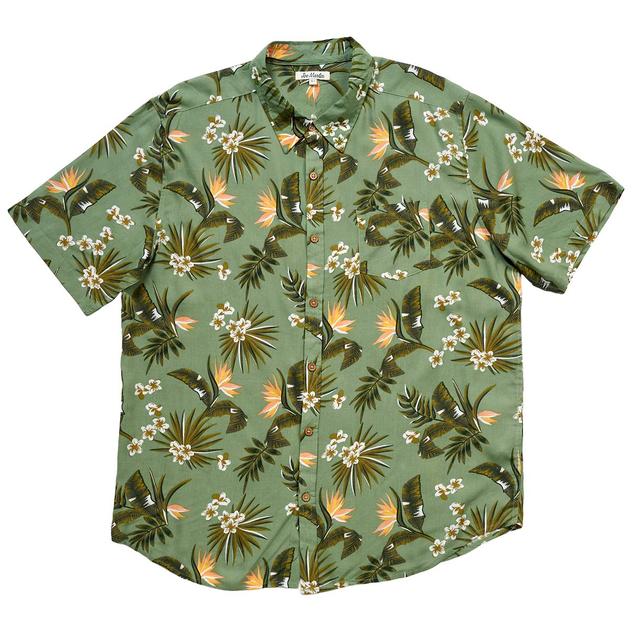 Mens Big & Tall Joe Marlin Rayon Floral Button Down Shirt