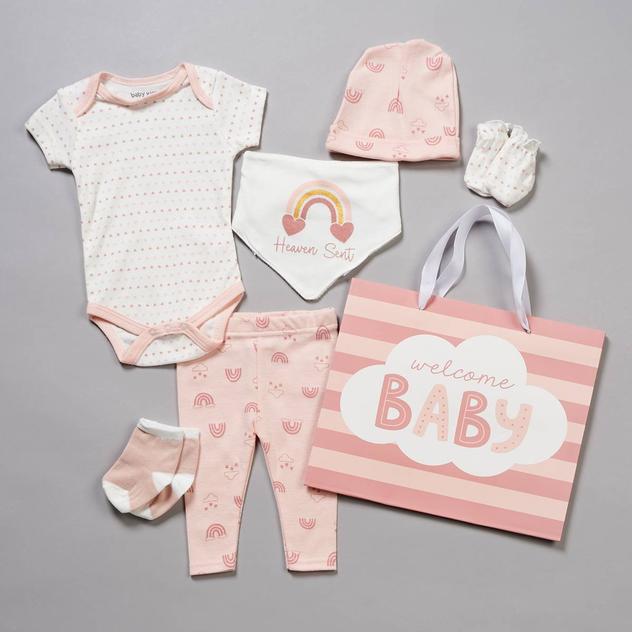 Baby Girl (NB-6M) baby views® 8pc. Heaven Sent Hanging Gift Set