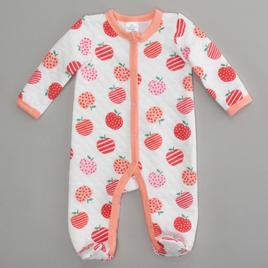 Baby Unisex (3-9M) Little Beginnings(R) Candy Apple Quilted Sleeper