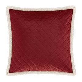 J. Queen New York Casey Sherpa Crimson Euro Quilted Sham