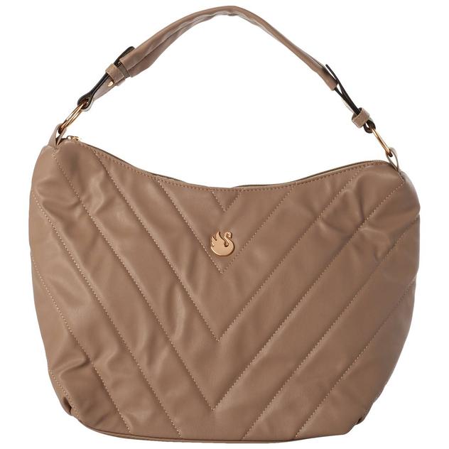Gloria Vanderbilt Chevon Quilt Hobo
