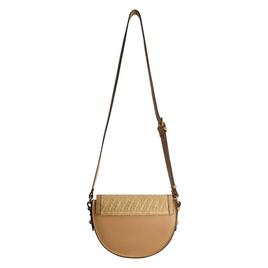 Tommy Bahama Raffia/PU Crossbody Flap Bag