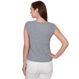 Womens Emaline Summer In The City Cap Sleeve Sweater Vest