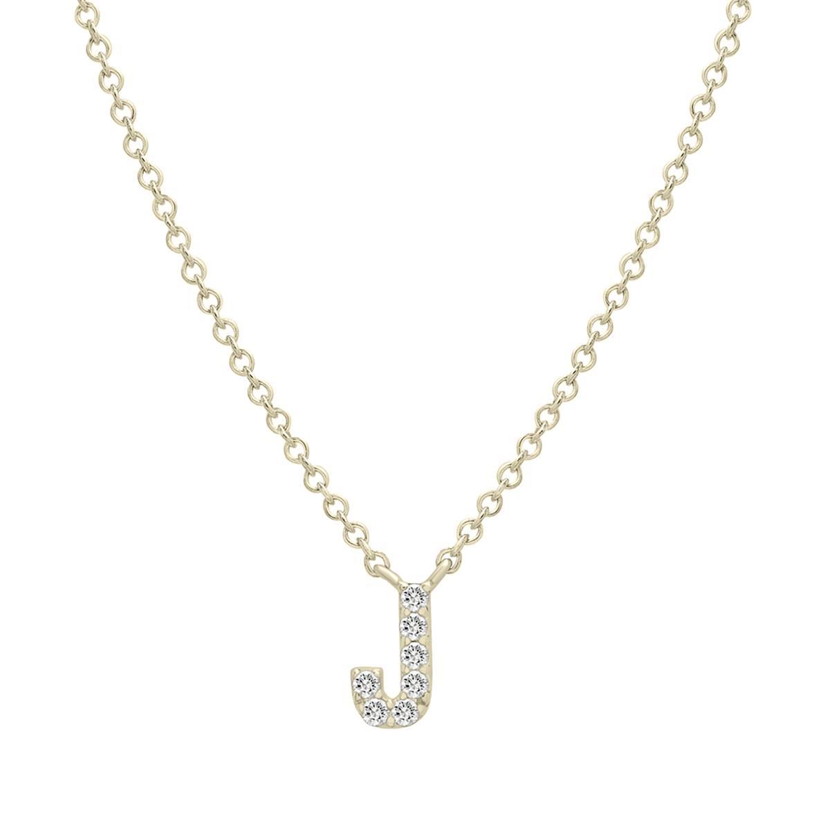 Diamond Classics(tm) 1/20ctw. Diamond Initial J Necklace