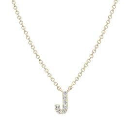 Diamond Classics(tm) 1/20ctw. Diamond Initial J Necklace