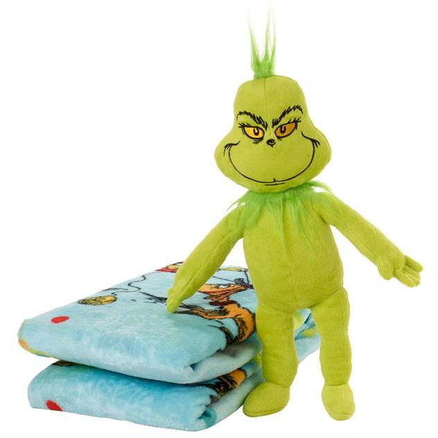Dr. Seuss Grinch Grinchy Plans Hugger & Throw Set