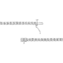 Haus of Brilliance Silver 1ct. Lab Grown Diamond Tennis Bracelet