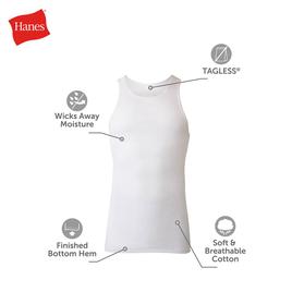 Mens Big & Tall Hanes Ultimate® Tank Top - White