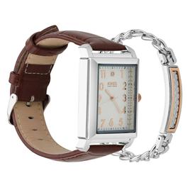 Mens Jones New York Silver-Tone Watch/Bracelet Set - 9782S-42-B16
