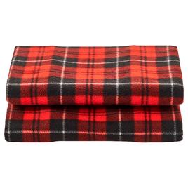 Ashley Cooper(tm) Red Plaid Fleece Sheet Set