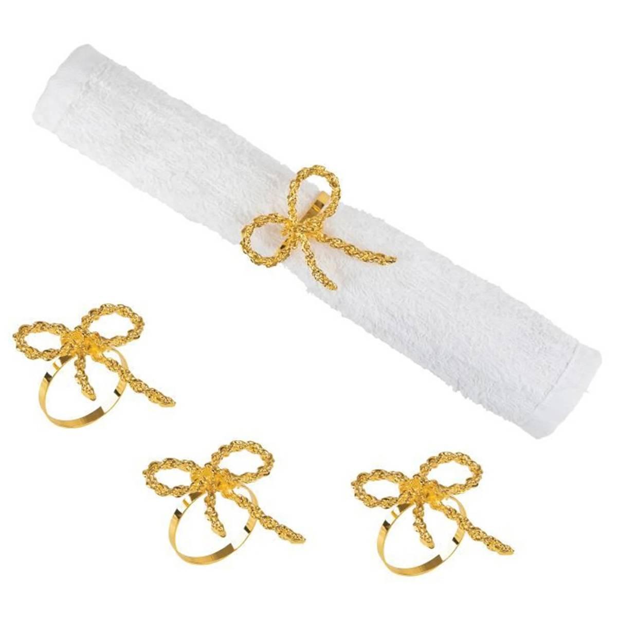 Ribbon Napkin Ring Set Of 4